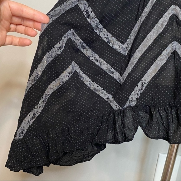 Intimately Free People Black Voile Trapeze Dress, size Small - Picture 8 of 15